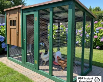 Simple Chicken Coop Build Plans, DIY Woodworking PDF Download