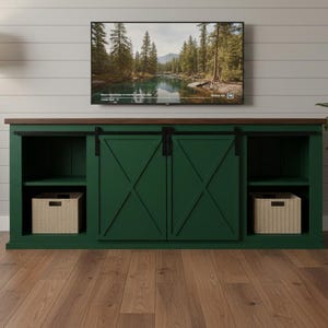 Barn Door TV Console Plans: Farmhouse Entry Table (PDF Download)
