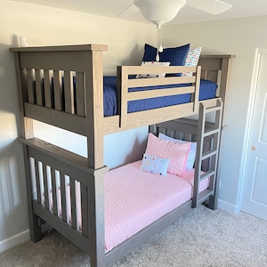 Kids Low Loft Bunk Bed Plans: DIY Wooden Montessori Bed (PDF Download)