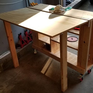 Simple Craft Table Plans, Folding Table Plans, Easy Garage Storage Table Plans, Woodworking Plans, Digital Download