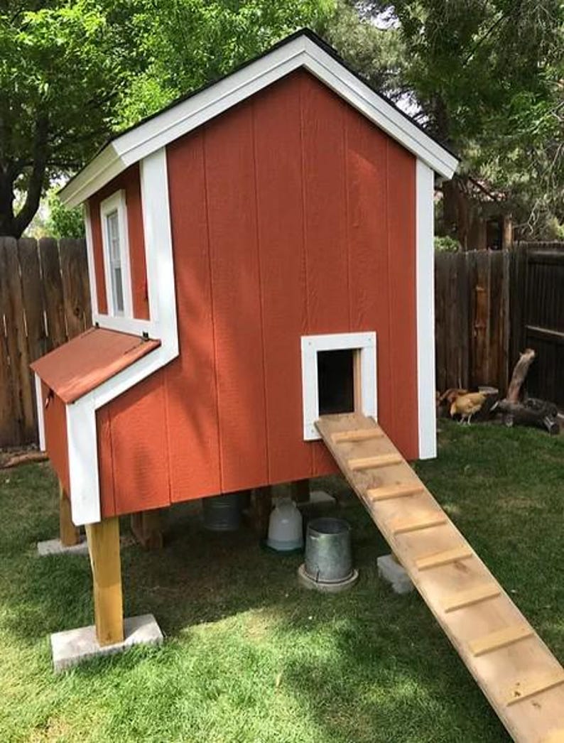 Simple Chicken Coop Plans, Chicken Coop With Run, Laying Coop, Duck