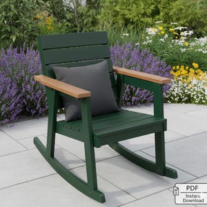 DIY Rocking Chair Plans: Patio & Porch Chair (PDF Download)