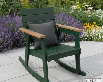DIY Rocking Chair Plans: Patio & Porch Chair (PDF Download)
