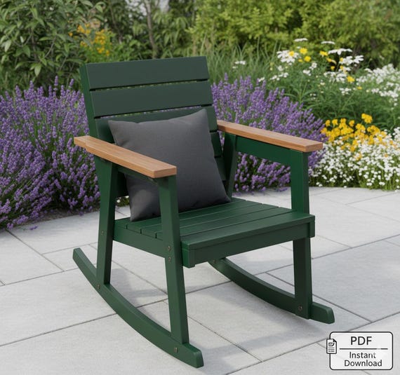 DIY Rocking Chair Plans: Patio & Porch Chair (PDF Download)