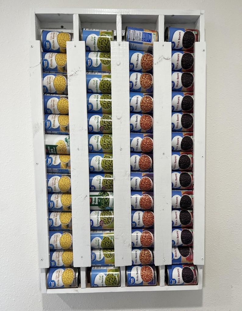 Wall Mounted Can Organizer, Can Storage, Can Dispenser, Food Organizer