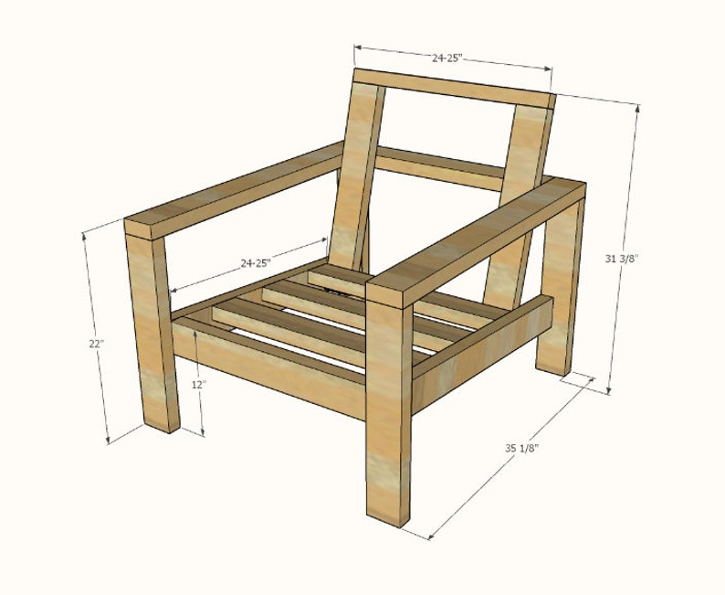 Puede incluir: Un marco de silla de madera con dimensiones de 61-63,5 cm de ancho, 79,4 cm de alto y 89,5 cm de profundidad. La silla tiene un asiento de listones y un respaldo con una abertura rectangular.