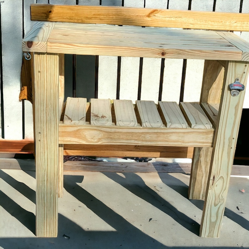 Easy Grill Table Plans, Side Table Woodworking Plans, BBQ Table Plans