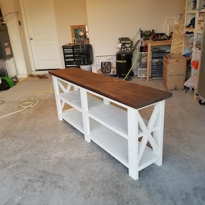 DIY Console Table Plans: Modern Farmhouse Woodworking Guide (PDF Download)
