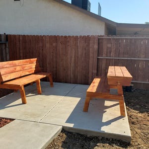 Convertible Picnic Table Plans: Transformer Bench, Outdoor Furniture (PDF Download)