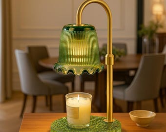Dimmable Candle Warmer Lamp with Timer, Flameless Candle Melter