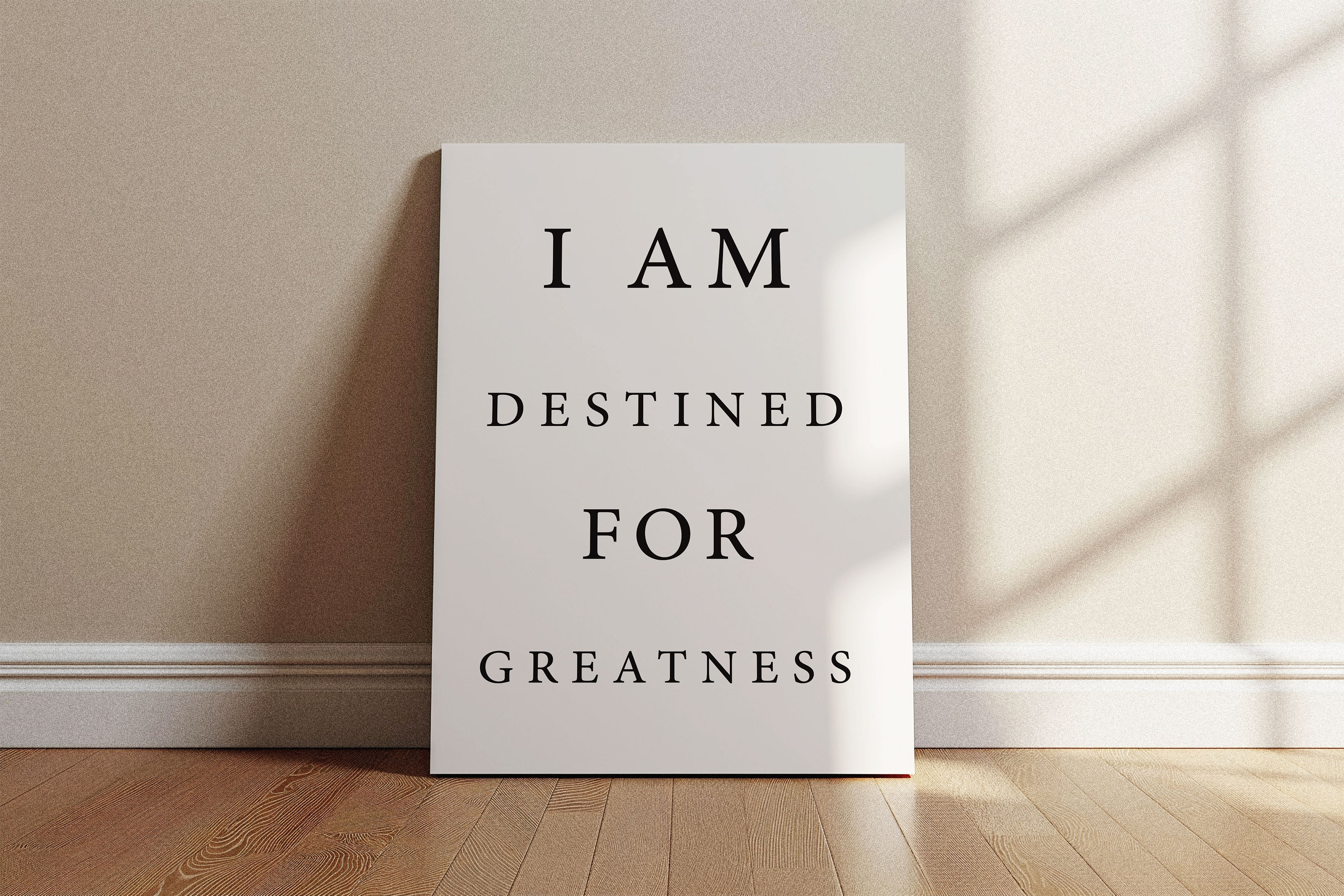 Printable Download - I Am Destined for Greatness | Inspirational Quote Art  | Mindfulness Print | Digital Wall Decor | Instant Download - Etsy, image size:3000x2000