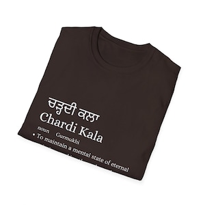 Chardi Kala Meaning Punjabi Tee | Sikh Values, Ethnic Punjabi Shirt image 12