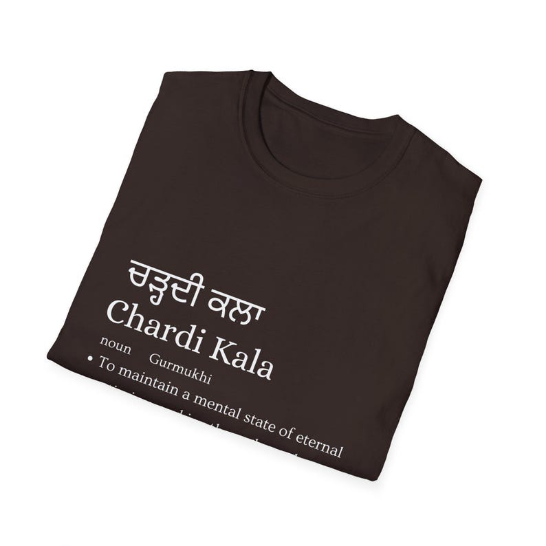 Chardi Kala Meaning Punjabi Tee | Sikh Values, Ethnic Punjabi Shirt image 12