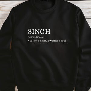 Singh Sweatshirt | Sikh Apparel | Punjabi sweatshirt