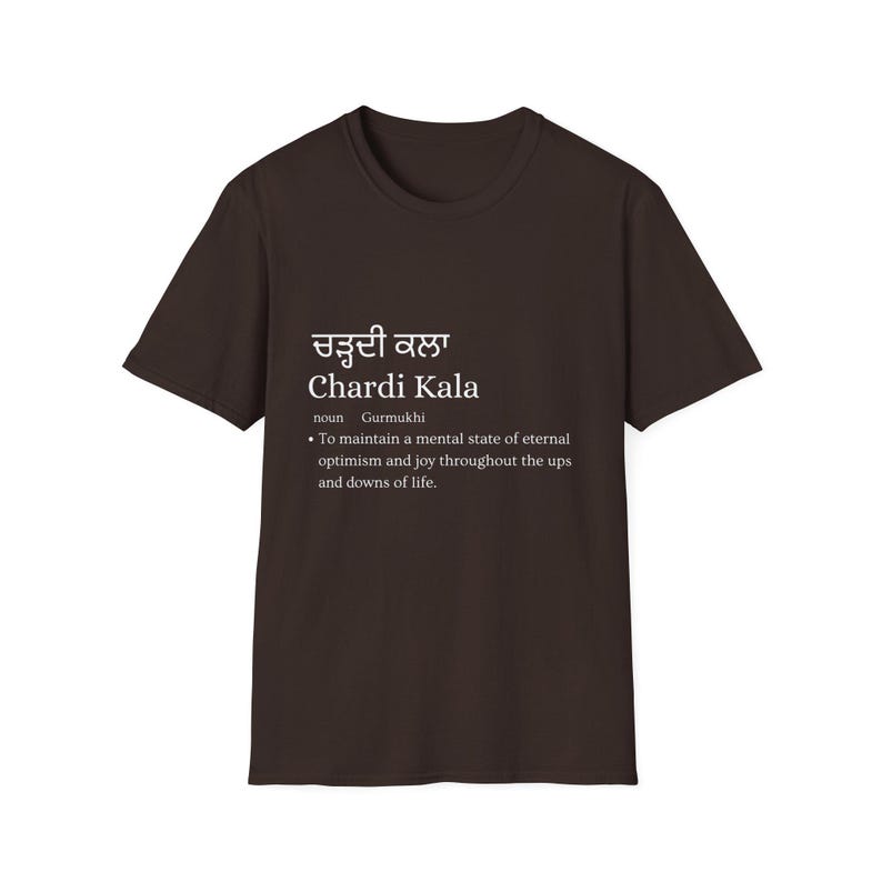 Chardi Kala Meaning Punjabi Tee | Sikh Values, Ethnic Punjabi Shirt image 2