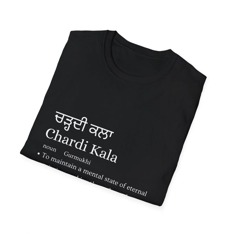 Chardi Kala Meaning Punjabi Tee | Sikh Values, Ethnic Punjabi Shirt image 11