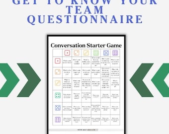 Team Building Activity Get to Know Me, Icebreaker Game, Icebreaker Activity, Getting to Know You Game, Icebreaker Question