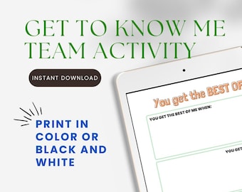 Questionario di team building per conoscermi stampabile, gioco rompighiaccio, attività rompighiaccio, gioco per conoscersi, domanda rompighiaccio