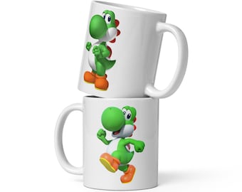 Mug Blanc Brillant - Yoshi 2 faces