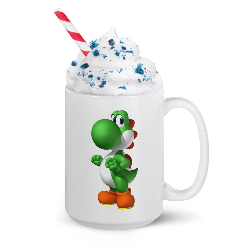 Mug Blanc Brillant Yoshi 2 faces image 6