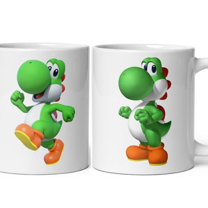 Mug Blanc Brillant Yoshi 2 faces image 3