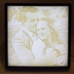Custom Lithophane Photo with Light frame