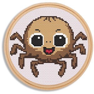 Baby Spider Cross Stitch Pattern: Easy Animal Design (PDF Pattern)