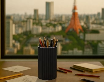 Ribbo Pen Holder | Desk Organizer | Minimalist Office Decor