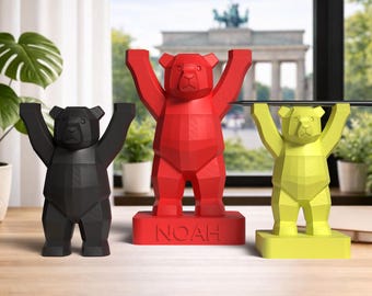 Figurina BÄRLINER – Figura decorativa o portapenne | Personalizzabile