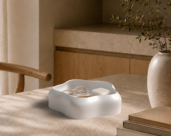 Flow Bowl | Organic Decorative Bowl | Modern Storage for Jewelry & Keys