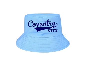 Sky Blue Bucket Hat Coventry City Text