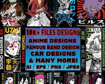 10,000+ Files | Anime Design | Band Design | Heroes and Villain Designs | Anime PNG | Anime DTF | dtf printing | AI | Eps | Halftone Jpeg