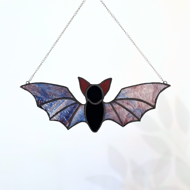 Stained Glass Bat Pattern, Template for Stained Glass Bat, Digital ...