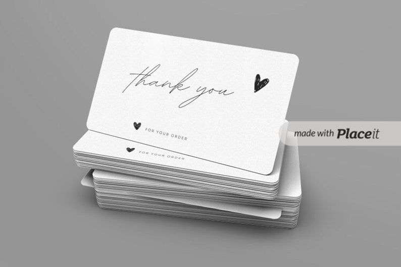 Thank You Printable Card, Instant Download PDF, Thank You Card - Etsy