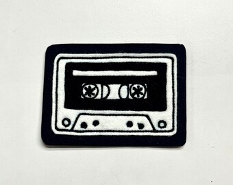 Mix tape (old school Cassette) Chainstitch Embroidered patch