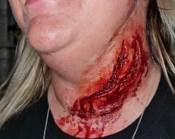 Silicone Prosthetic appliance Injury#1, SFX Makeup, Halloween