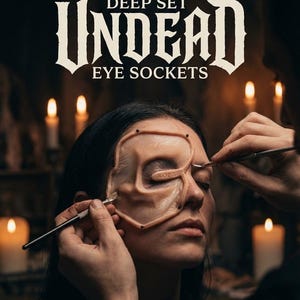 Deep set zombie/Skeletal Eye Sockets | Silicone Prosthetics /Monster Creature/ SFX MAKEUP /Halloween