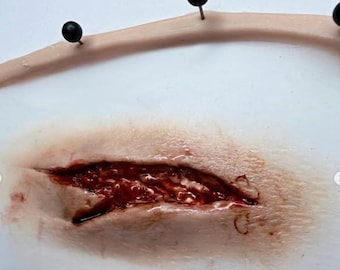 Kleine Verletzungswunde #3 Silikonprothetik | SFX Make-up | Halloween | Verletzung Wunde | Kostüme | Kostüm
