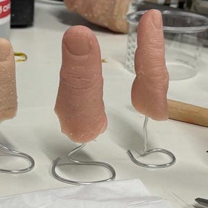 Unpainted Severed Fingers | Halloween | Horror | Gore | Prop | SFX