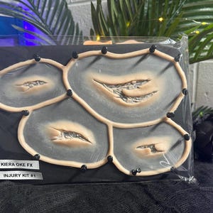 Verletzungsset | Silikonprothetik | SFX Make-up | Halloween | Verletzung | gewickelt | Cosplay