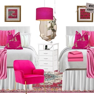 Hot Pink Dorm Room Design