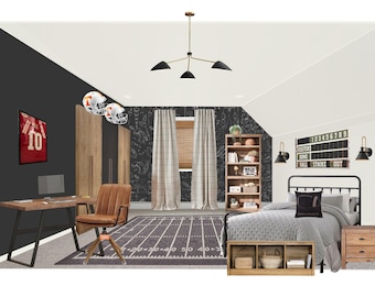 2 Options - Boys Neutral Sprots Bedroom Design
