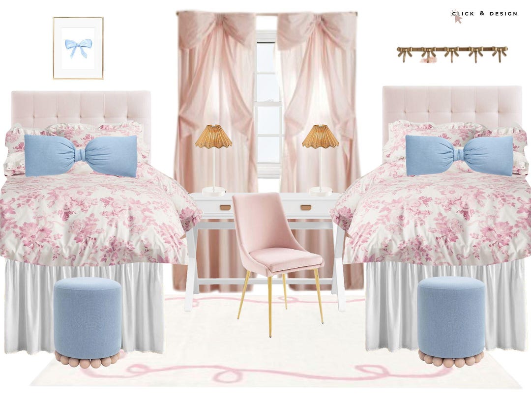 Pink Love Shack Pottery Barn Inspired Girls or Dorm Room - Etsy