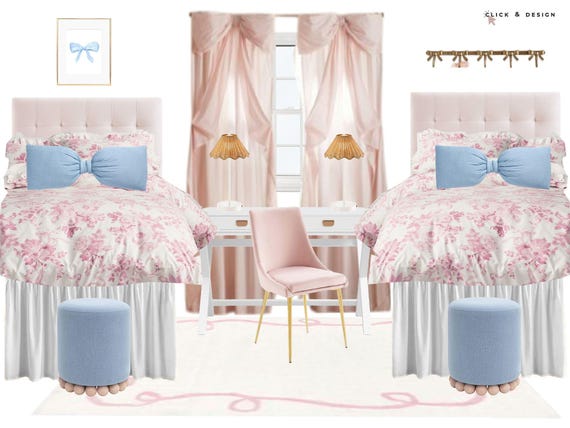 Powder Pink Bedroom With White Furniture Pink Love Shack Pottery