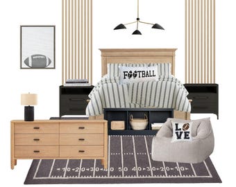 Quarto de menino jovem - Tema Futebol
