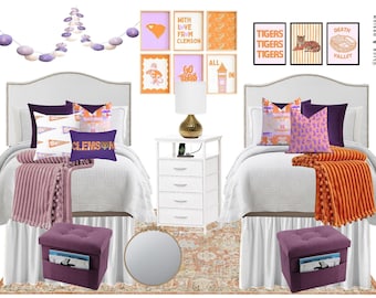 Girl Clemson University Dorm Room Design