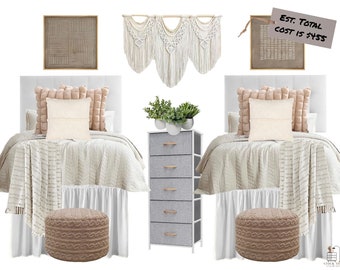 Design de dortoir bohème neutre