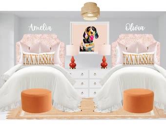 Tennessee Vols Preppy Dorm Room