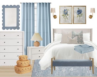 French Blue Girls Room