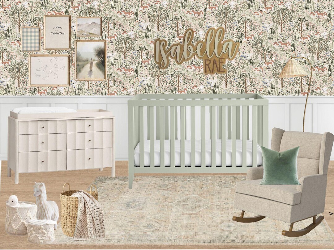 Wilderness Nursery Design - Etsy